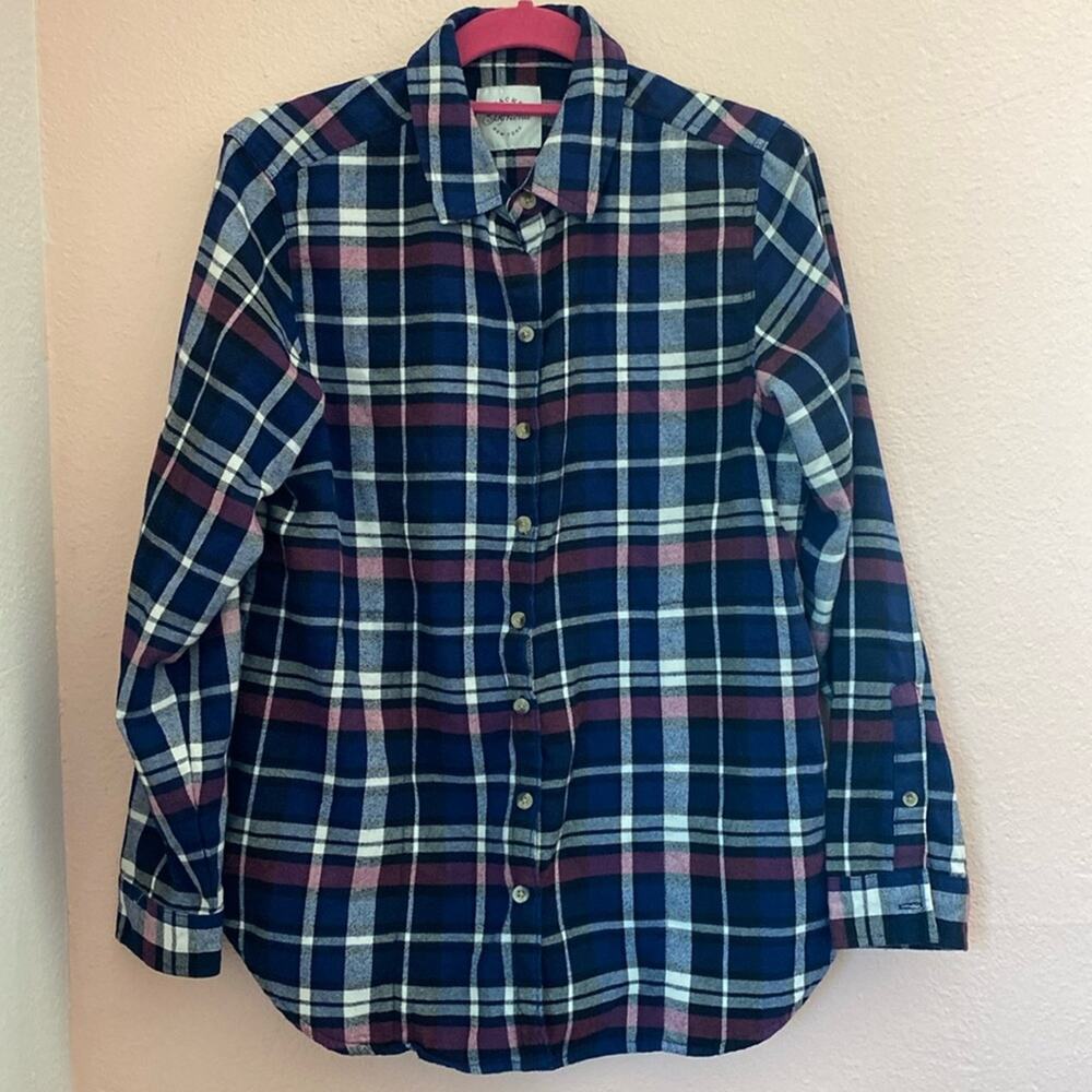 JACHS GF Navy Plaid Flannel S